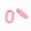 Opaque Spray Painted Acrylic Linking Rings OACR-T024-02-I07-3