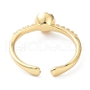 Rack Plating Brass Cuff Open Ring Bases Setting KK-C035-07G-3