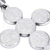 Tarnish Resistant 304 Stainless Steel Saint Benedict Medal Cross Pendants STAS-F012-12-3