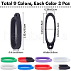 Gorgecraft 18Pcs 9 Styles Silicone Pendant SIL-GF0001-51B-2