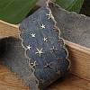 Star Bronzing Denim Polyester Ribbon PW-WGCF3C2-02-3