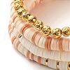 Polymer Clay Heishi Beads Bracelets Set BJEW-JB07242-05-9