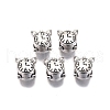 Tibetan Style Alloy European Beads TIBE-S314-102AS-RS-2