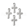 Tarnish Resistant 304 Stainless Steel Tiny Cross Charms STAS-F192-080P-1