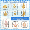 SUNNYCLUE 78Pcs 6 Styles Alloy Enamel Pendants FIND-SC0012-42-2