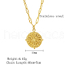 Stainless Steel Sun Pendant Necklaces YN2147-1-3