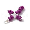 Glass Seed Beads Pendants PALLOY-MZ00379-5