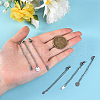 30Pcs Stainless Steel Chain Extender STAS-CJ0001-184-4