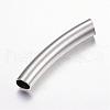 Tarnish Resistant 304 Stainless Steel Curved Tube Beads STAS-P128-01-2