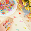 SOFPLATE 1000Pcs Transparent Acrylic Pendants MACR-SP0001-11-3