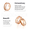 Yilisi 6Pcs 6 Size 201 Stainless Steel Grooved Finger Ring Settings FIND-YS0001-11-11