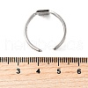 304 Stainless Steel Adjustable Cuff Rings RJEW-V011-02GP-5