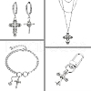 100Pcs 10 Styles Tibetan Style Alloy Pendants TIBEP-CJ0003-22-6