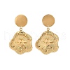 304 Stainless Steel Dangle Stud Earrings for Women EJEW-U054-01G-2