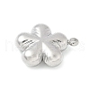 304 Stainless Steel Pendants STAS-R162-02P-01-2