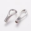 304 Stainless Steel Magnetic Clasps with Glue-in Ends STAS-L189-14P-4
