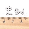 201 Stainless Steel Charms STAS-V001-16-3