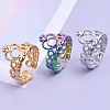 Fashionable 304 Stainless Steel Cuff Rings FS-WG08AB3-01-2