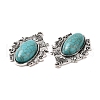 Synthetic Turquoise Pendants X-PALLOY-K001-043-3