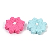 Flower Food Grade Silicone Focal Beads SIL-A011-02E-2