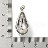 Rack Plating Brass Micro Pave Clear Cubic Zirconia Pendants KK-E114-02P-05-3