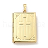 Brass Locket Pendants KK-Z115-01G-02-1