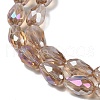 Transparent Electroplate Glass Beads Strands EGLA-N013-T10mm-B23-3