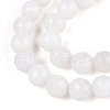Dyed Natural White Jade Beads Strands G-T139-8mm-60-01-3