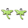 201 Stainless Steel Enamel Charms STAS-N088-19F-1