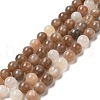 Natural Multi-Moonstone Beads Strands G-J157-8mm-06-3