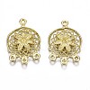 Brass Chandelier Components Link Enamel Settings KK-S349-301-NF-1