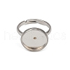 304 Stainless Steel Cuff Ring Components STAS-D372-05P-01D-2