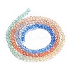 Transparent Painted Glass Beads Strands X1-DGLA-A034-T1mm-A02-5