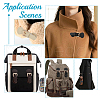 WADORN 6 Sets 3 Colors PU Leather Sew on Purse Locks DIY-WR0003-63-7