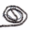 Dyed Natural Malaysia Jade Rondelle Beads Strands G-E316-2x4mm-09-2