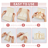 DICOSMETIC 30 Sets 2 Styles Gold Stamping Heart Cardboard Candy Box CON-DC0001-03-5
