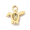 Rack Plating Brass Micro Pave Cubic Zirconia Pendants KK-P230-23G-A-2