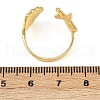 Brass Adjustable Cuff Rings for Women RJEW-B132-02B-G-5