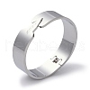 Word Love 304 Stainless Steel wide Hinged Bangles BJEW-G700-05P-1