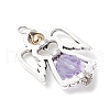 Alloy Glass Pendants PALLOY-JF03850-01-4