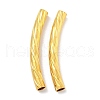 Brass Curved Tube Beads KK-B120-01F-G-1