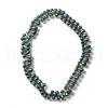 Electroplate Glass Beads GLAA-WH0023-29J-2
