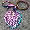 Yilisi 18Pcs 3 Style Ion Plating(IP) Rainbow Color 304 Stainless Steel Split Key Rings FIND-YS0001-13-16