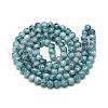 Baking Painted Glass Beads Strands DGLA-S115-8mm-S79-2