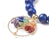 Natural Lapis Lazuli(Dyed) Stretch Bracelet BJEW-JB08748-02-4