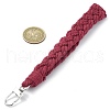 Handmade Macrame Cotton Threads Wrist Strap Pendant Decoration HJEW-JM02720-01-3
