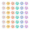 120Pcs 6 Colors Opaque Resin Cabochons CRES-TA0001-28-2