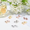 CHGCRAFT PVD Vacuum Plating 304 Stainless Steel Stud Earring Findings STAS-CA0001-17-4