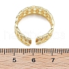 Rack Plating Brass Micro Pave Cubic Zirconia Cuff Finger Rings for Women RJEW-M028-52G-3