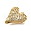 Brass Micro Pave Cubic Zirconia Pendants KK-C094-01C-G-2